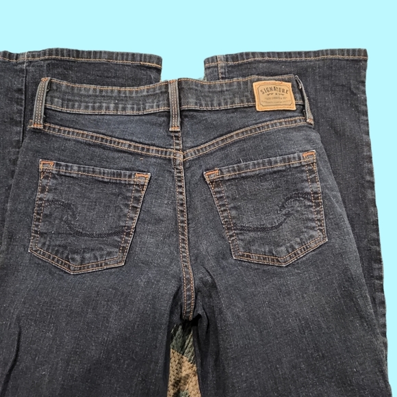 SIGNATURE LEVIS STRAUSS  LADIES JEANS SZ 4 - Picture 3 of 5